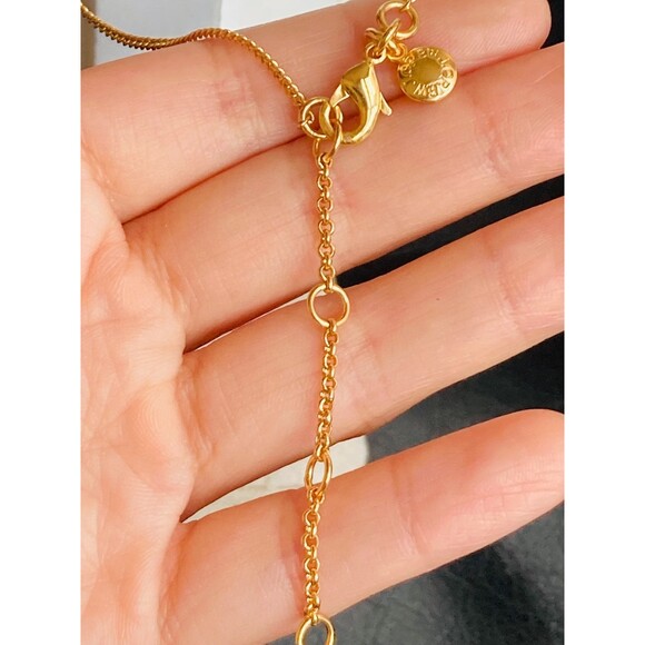 J Crew gold tone tortoise shell tassel Necklace - Picture 4 of 4